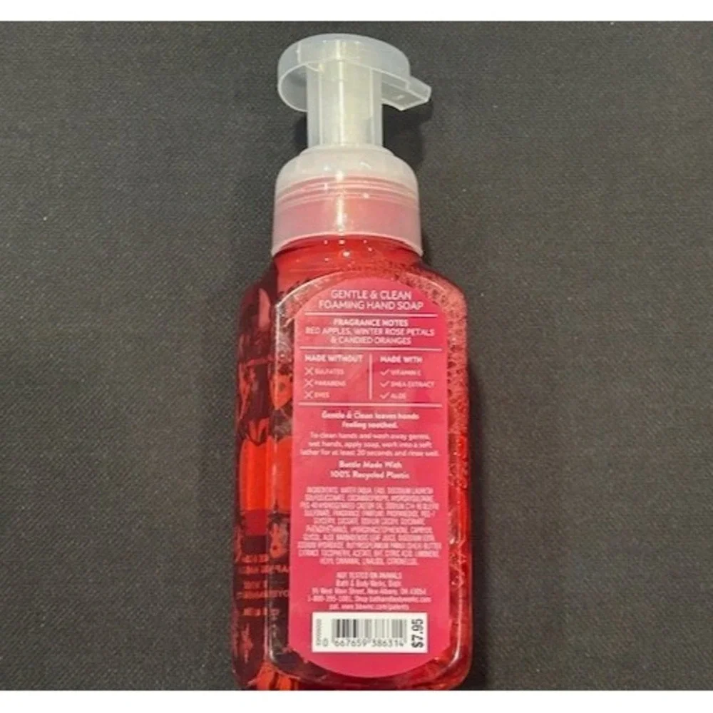 Bath & Body Works Winter Candy Apple Gentle Foaming Hand Soap Surfing Santa NEW‎